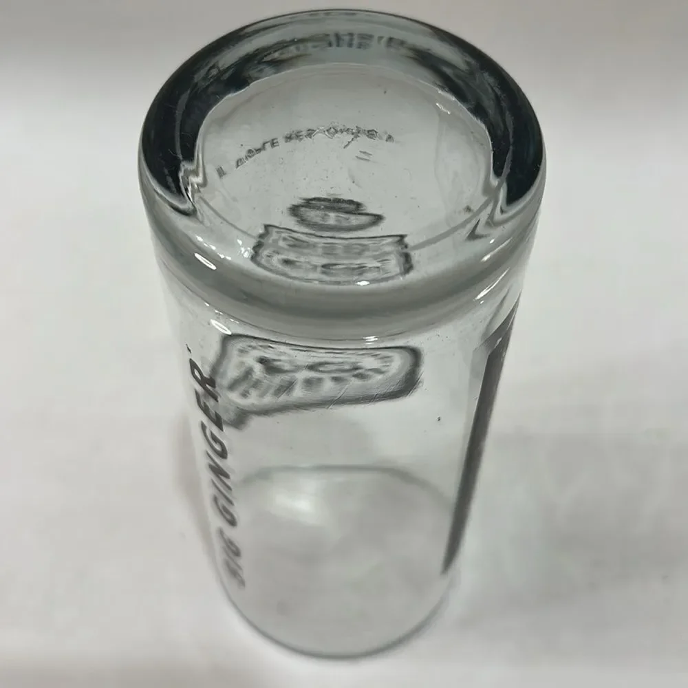 2 Gingers Irish Whiskey Highball Glass 6 1/4 In Tall 3 In Round Clear Brown 16